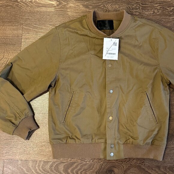 BNWT Oak+Fort Brown Bomber Jacket - Size XS - Picture 3 of 6